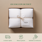 Draps en percale de coton bio GOTS