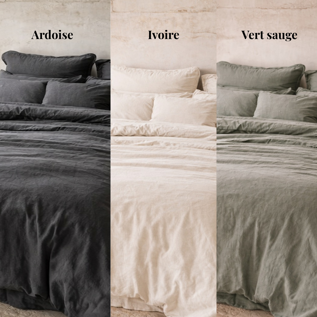 Draps en percale de coton bio GOTS